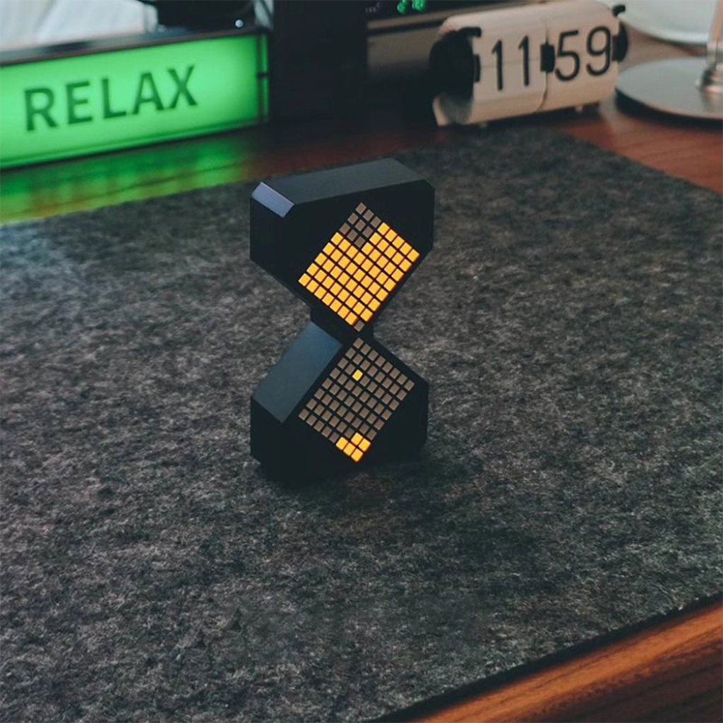 Електронні пісочні годинники з білою LED-підсвіткою, чорні