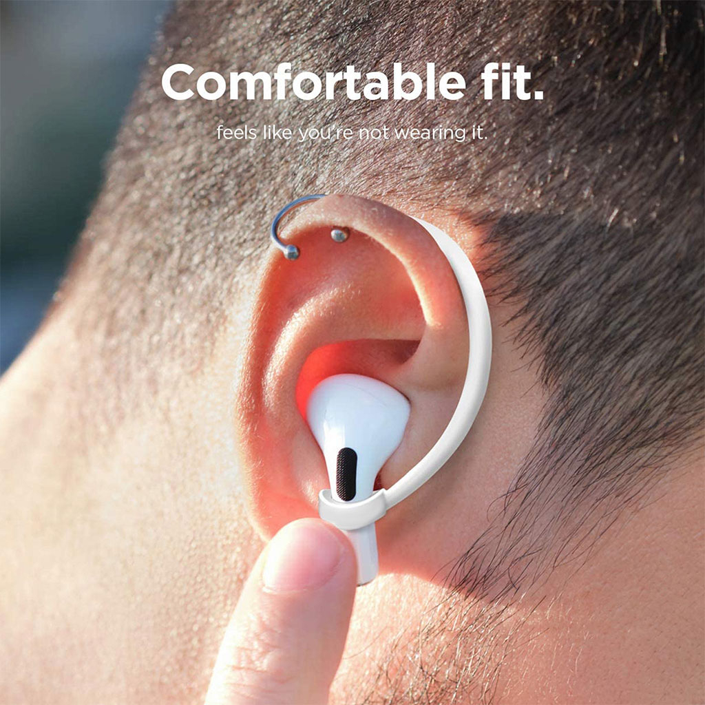Білі зручні кріплення для бездротових навушників AirPods Pro