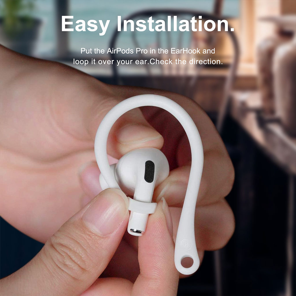 Білі зручні кріплення для бездротових навушників AirPods Pro