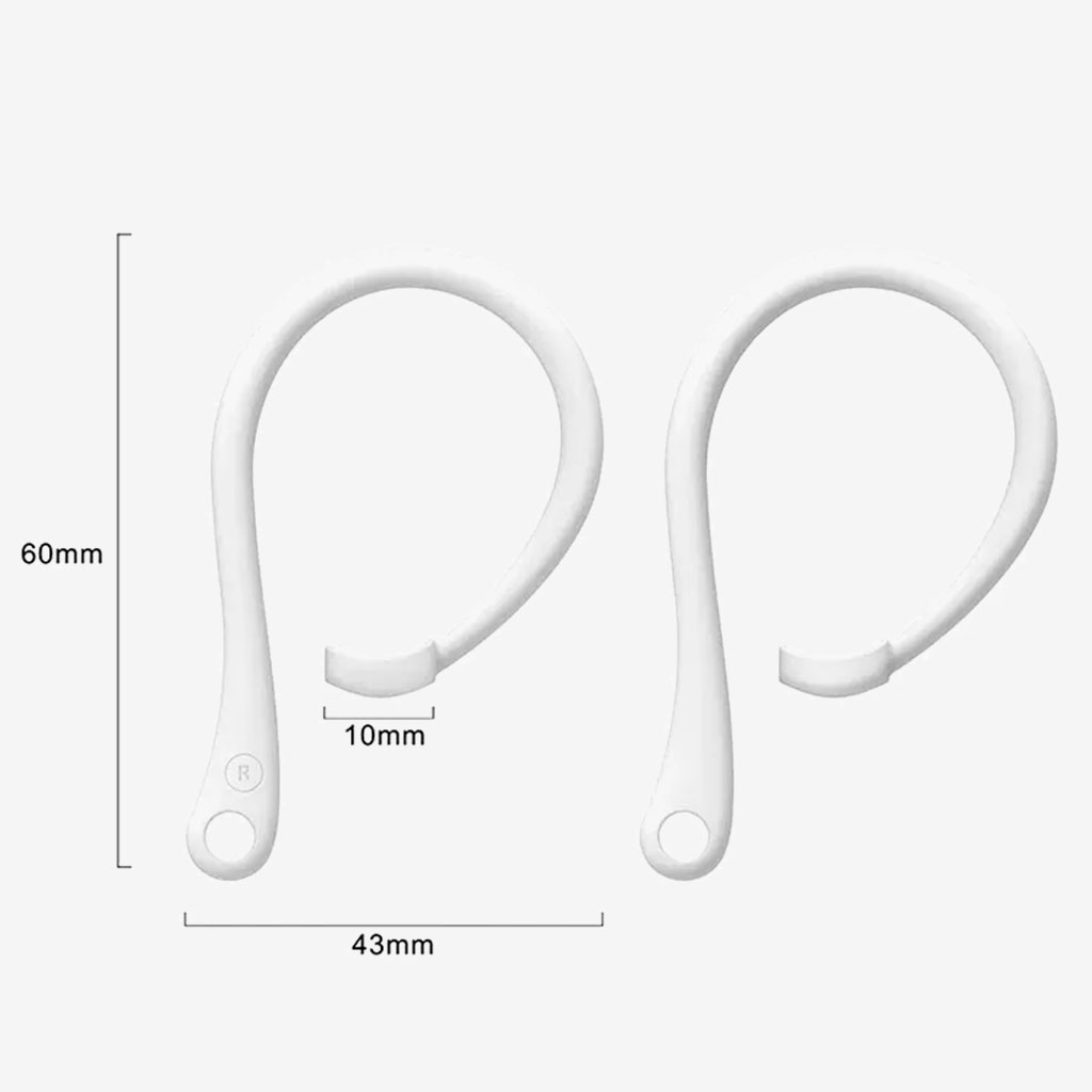 Білі зручні кріплення для бездротових навушників AirPods Pro