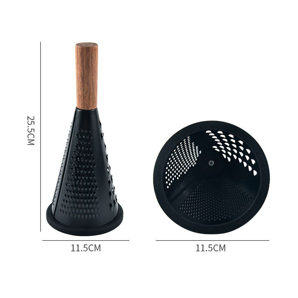 Багатофункціональна терка з нержавіючої сталі у чорному кольорі