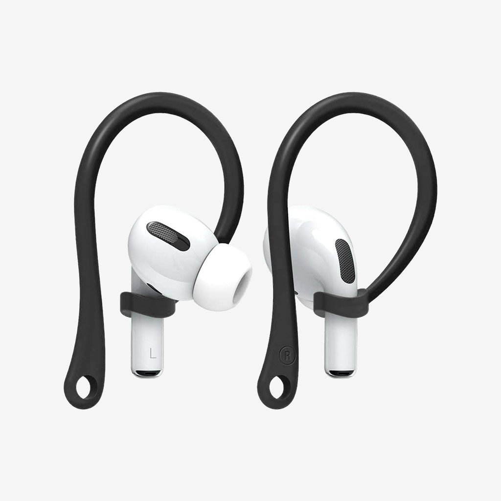 Чорні зручні кріплення для бездротових навушників AirPods Pro